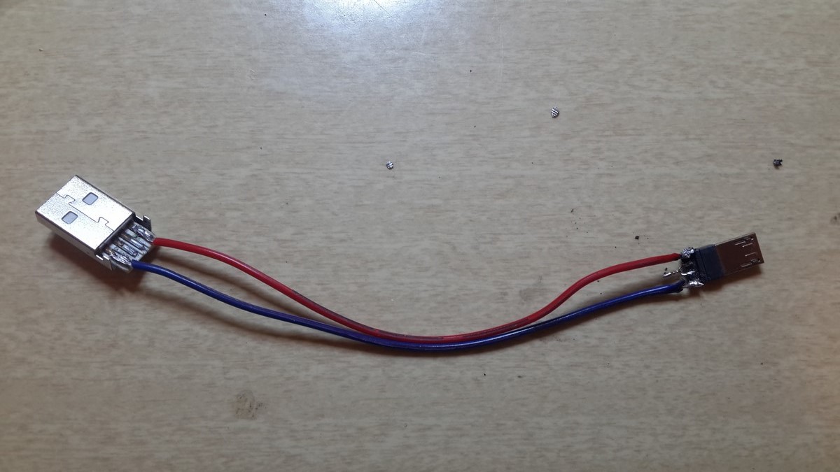 USB cable solder
