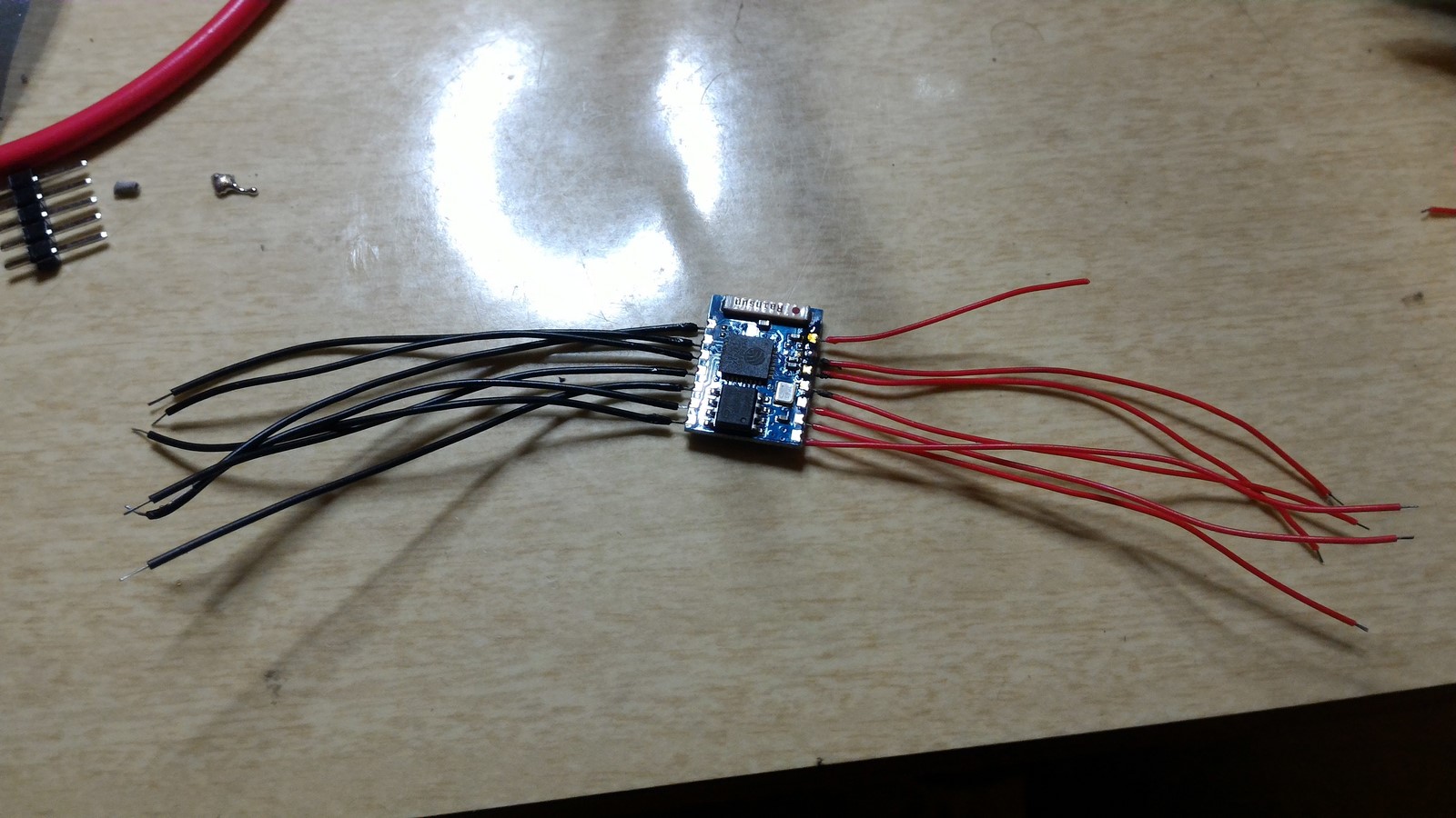 ESP8266-03 wires connected