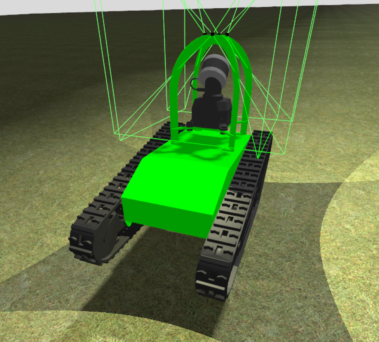 Simulated Mini Tank Shassi